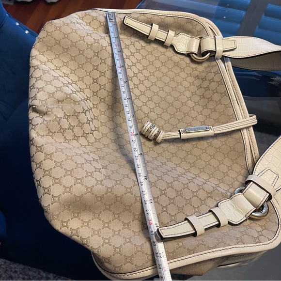 Celine Macadam Bittersweet Canvas Shoulder Bag - Picture 9 of 13